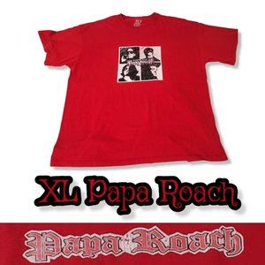 Xl papa roach Band Tee Paramour Sessions y2k